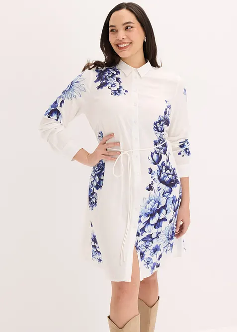 Robe-chemise en viscose fluide, bonprix