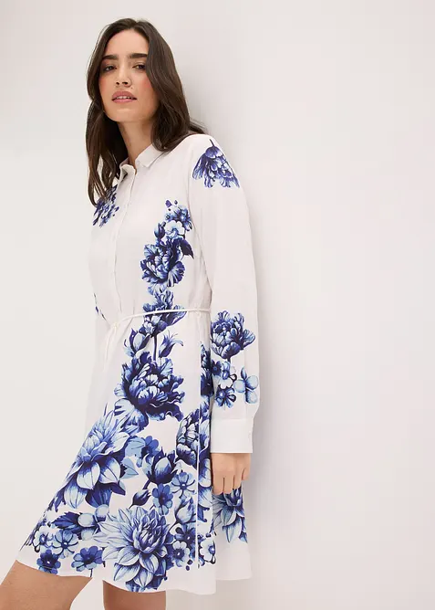 Robe-chemise en viscose fluide, bonprix