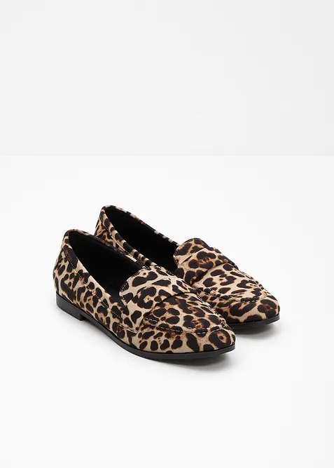 Mocassins au look animalier, bonprix