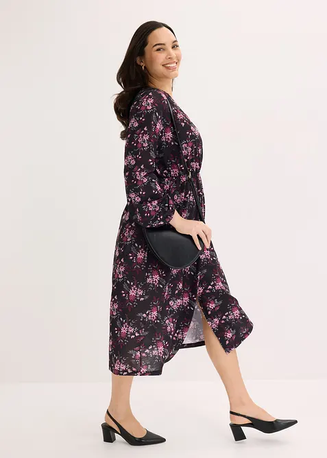 Robe en jersey &agrave; manches ballon, bonprix