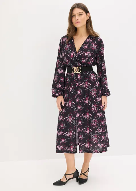 Jerseykleid mit Ballon&auml;rmeln, bonprix