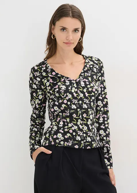 Langarmshirt aus Baumwoll-Mix, bonprix