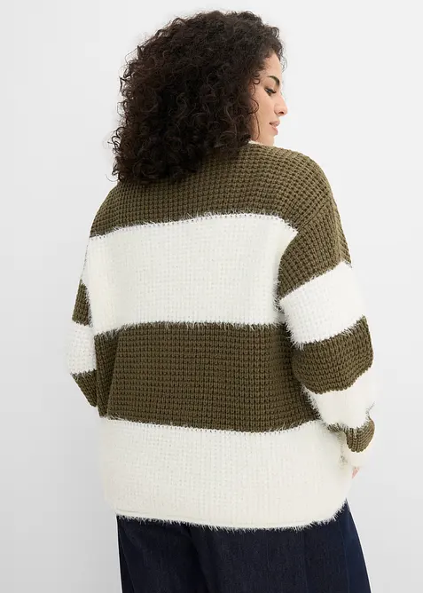 Gilet large en grosse maille, bonprix