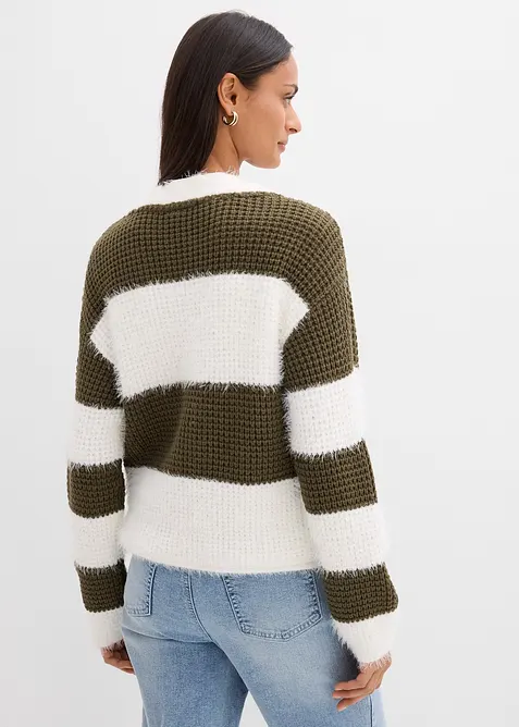 Weite Grobstrickjacke, bonprix