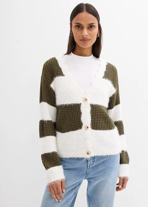 Weite Grobstrickjacke, bonprix