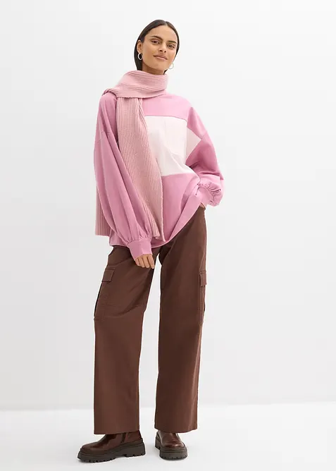 Sweat oversize 100% coton, bonprix