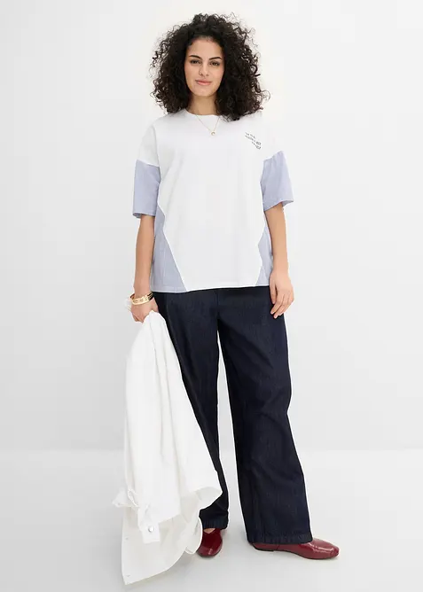 Oversize-Shirt aus Baumwoll-Mix, bonprix