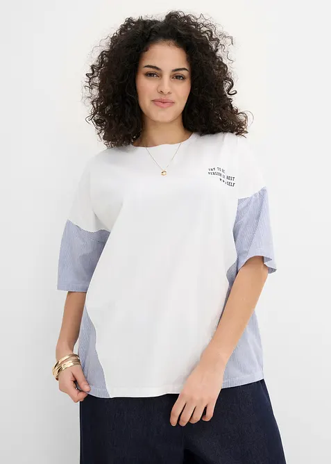 Oversize-Shirt aus Baumwoll-Mix, bonprix