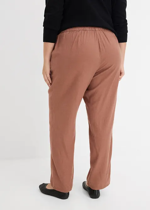 Pantalon en lin m&eacute;lang&eacute;, bonprix