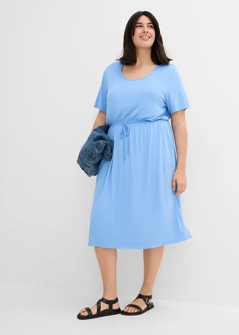Jerseykleid aus flie&szlig;endem Viskose-Mix, bonprix