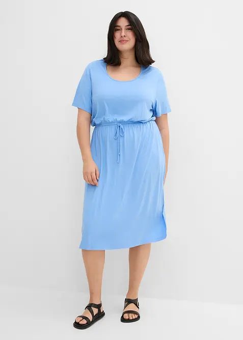 Jerseykleid aus flie&szlig;endem Viskose-Mix, bonprix