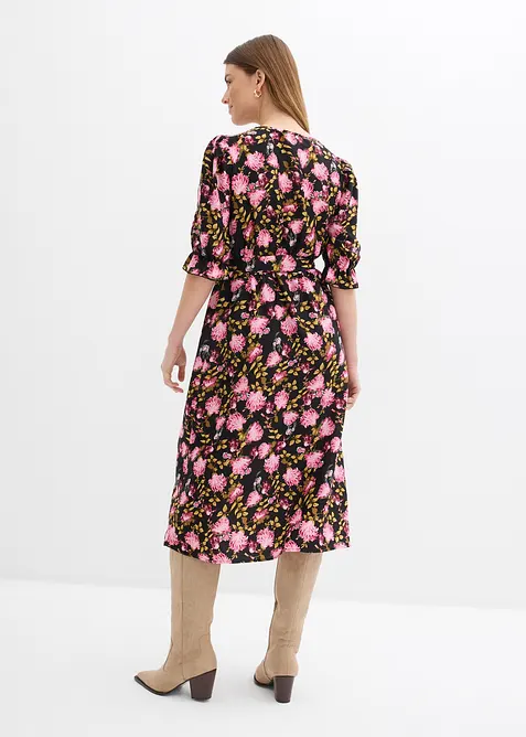 Midikleid mit Puff&auml;rmel, bonprix