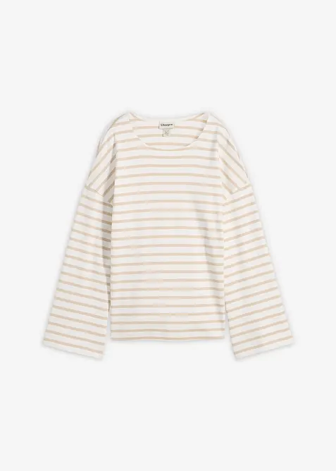 Gestreiftes Langarmshirt aus Bio-Baumwolle, bonprix