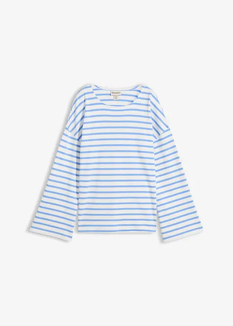 T-shirt manches longues ray&eacute; en coton, bonprix