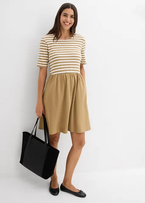 Shirtkleid aus reiner Baumwolle, bonprix