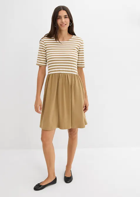 Shirtkleid aus reiner Baumwolle, bonprix