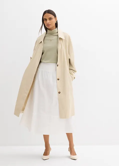 Midirock aus reiner Baumwolle, bonprix