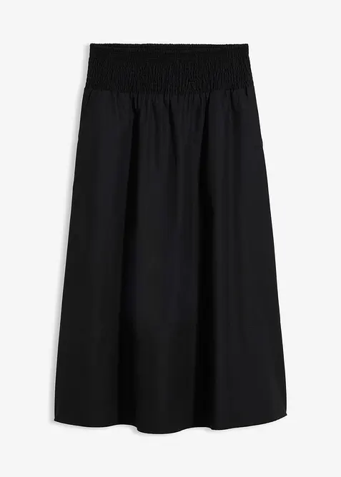 Midirock aus reiner Baumwolle, bonprix