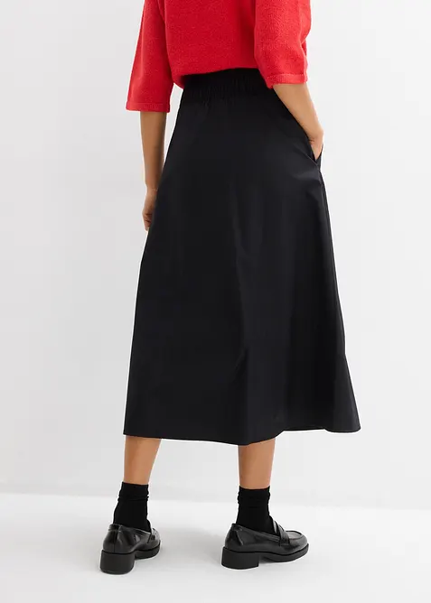 Midirock aus reiner Baumwolle, bonprix