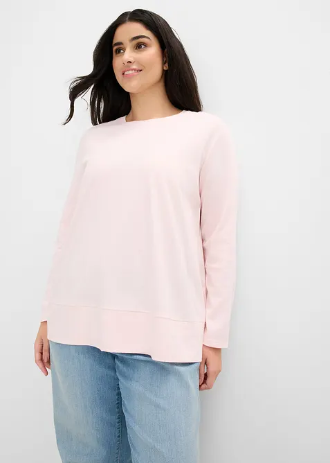 T-shirt manches longues en coton, bonprix