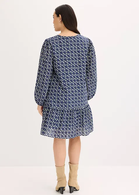 Robe courte effet froiss&eacute;, bonprix