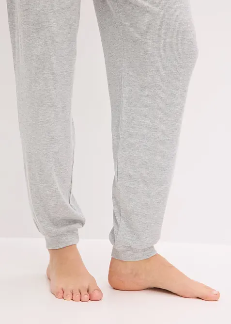 L&eacute;ger pantalon d&rsquo;int&eacute;rieur en mati&egrave;re c&ocirc;tel&eacute;e, bonprix