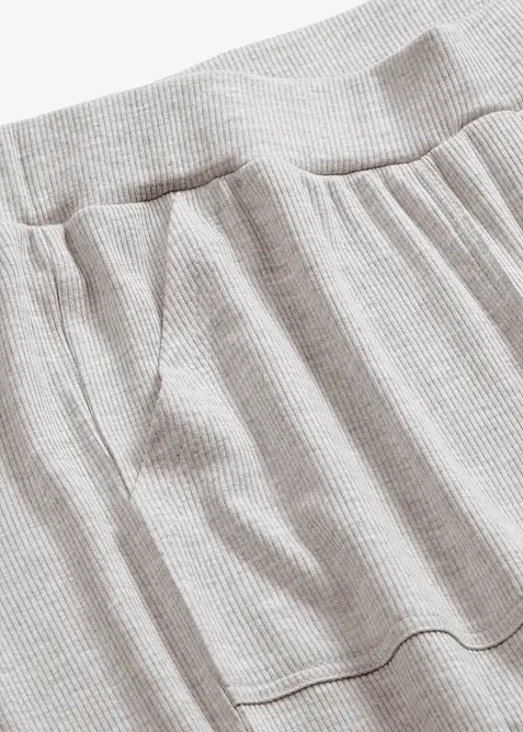 L&eacute;ger pantalon d&rsquo;int&eacute;rieur en mati&egrave;re c&ocirc;tel&eacute;e, bonprix