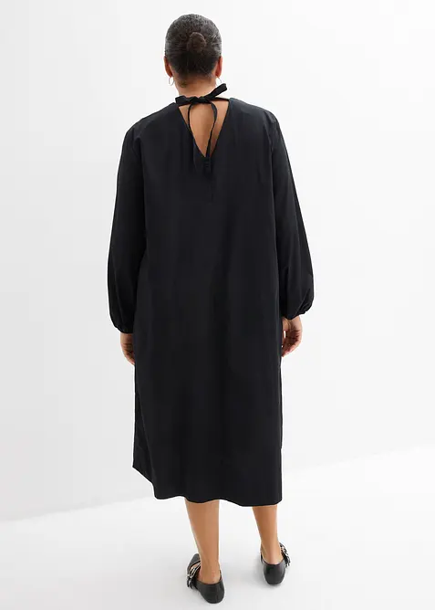 Robe-chemise &agrave; manches ballon, bonprix