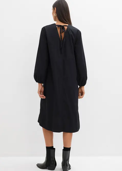 Robe-chemise &agrave; manches ballon, bonprix