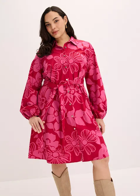 Robe-chemise 100% coton, bonprix