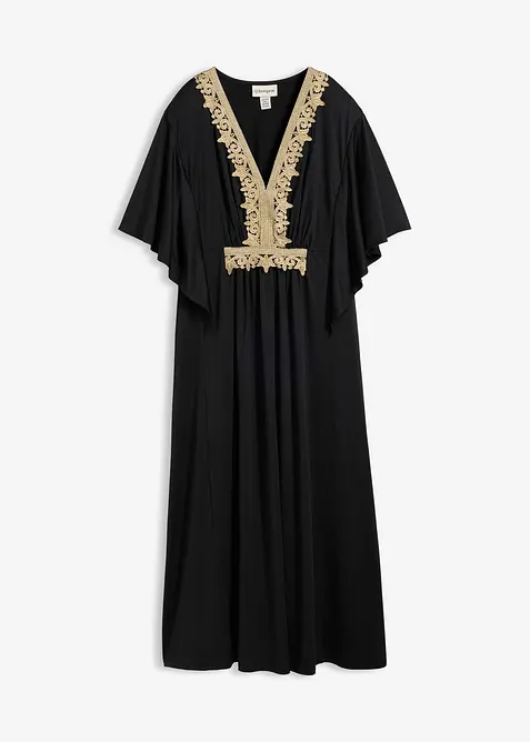 Robe midi &agrave; dentelle, bonprix