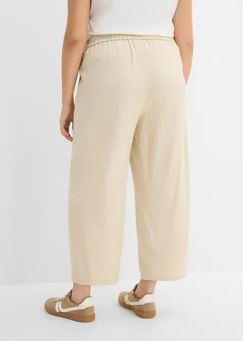 Barrel-Hose aus leichtem Leinen-Mix, bonprix