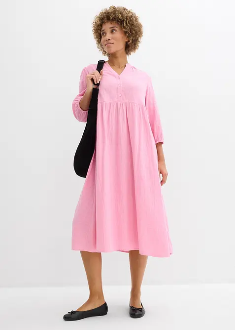 Tunika-Kleid aus softem Musselin, bonprix