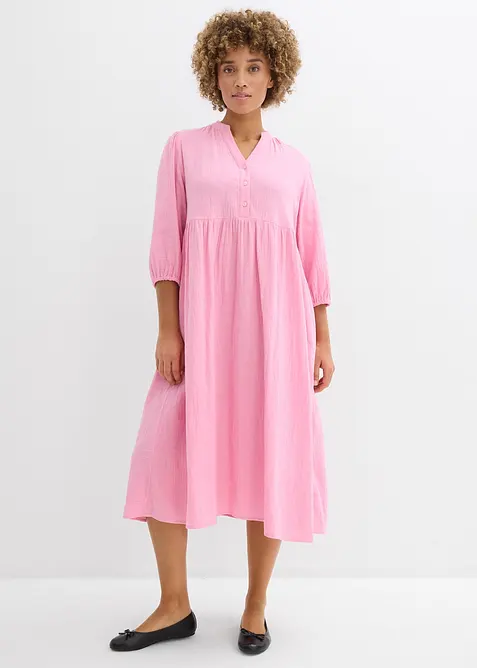 Tunika-Kleid aus softem Musselin, bonprix
