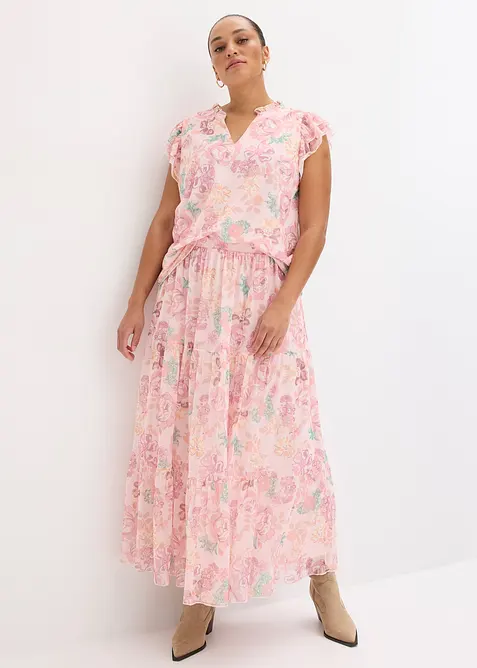 Blouse en mesh doux, bonprix