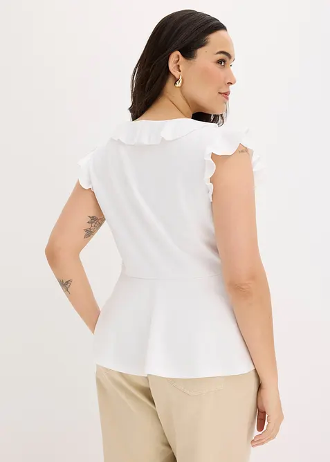 T-shirt &agrave; volants, bonprix