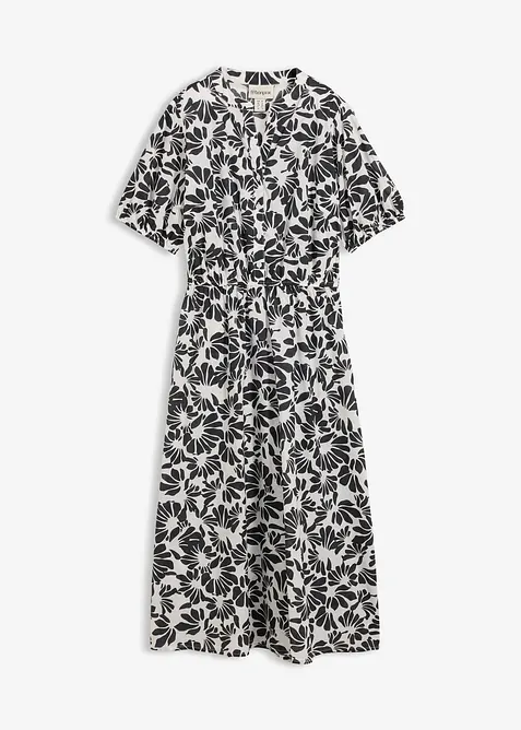 Weites Midikleid aus reiner Baumwolle, bonprix