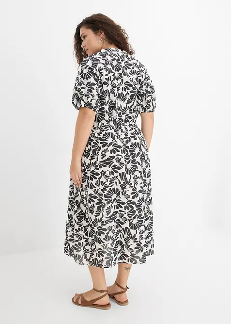 Robe midi ample, 100% coton, bonprix