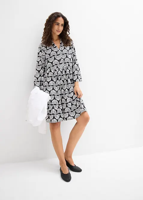 Tunika-Kleid aus flie&szlig;ender Viskose, bonprix