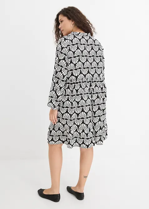 Tunika-Kleid aus flie&szlig;ender Viskose, bonprix