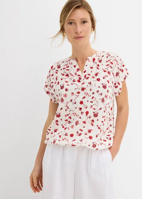 Tunikabluse aus flie&szlig;ender Viskose, bonprix