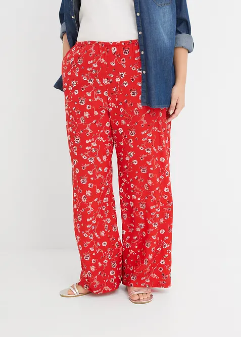 Schlupfhose aus flie&szlig;ender Viskose, bonprix