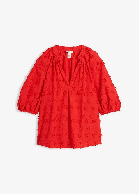 Blouse longue 100% coton, bonprix