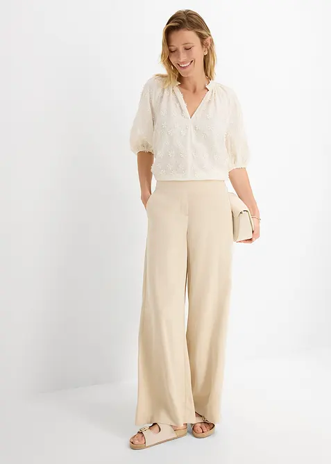 Blouse longue 100% coton, bonprix