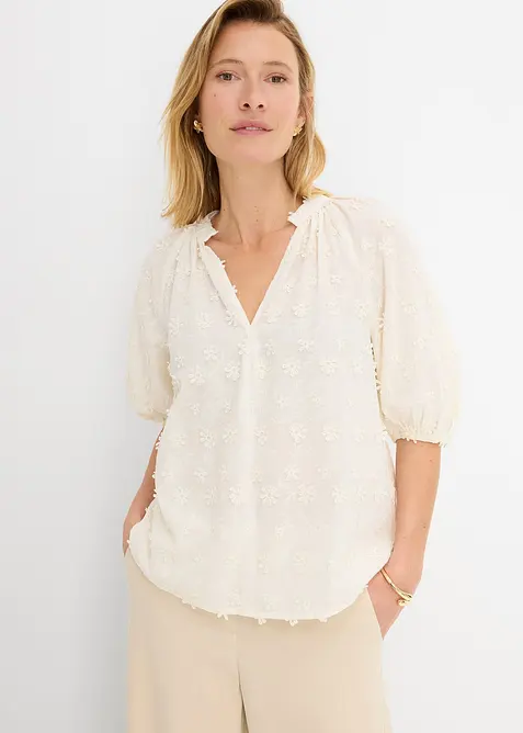 Blouse longue 100% coton, bonprix