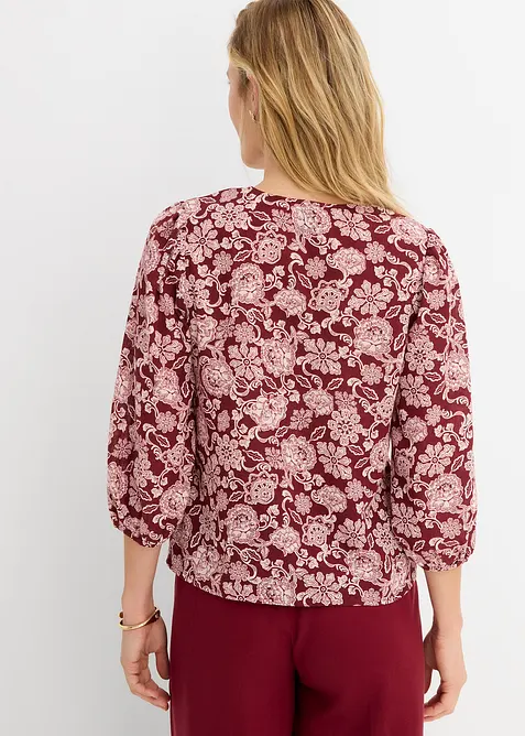 Bluse mit Puff&auml;rmeln, bonprix