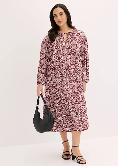 Tunika-Kleid aus flie&szlig;ender Viskose, bonprix