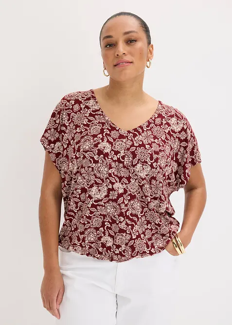 T-shirt fin en viscose extensible, bonprix