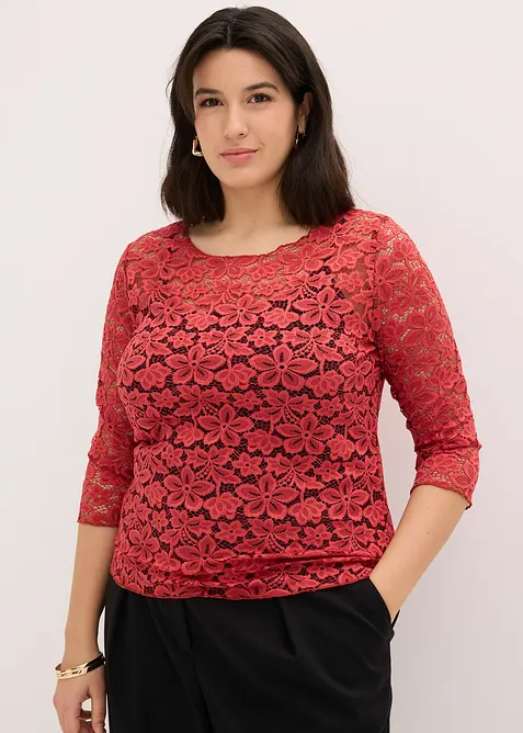 T-shirt manches longues cintr&eacute;, bonprix