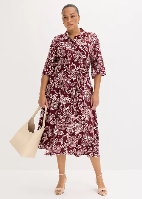 Robe-chemise en viscose fluide, bonprix